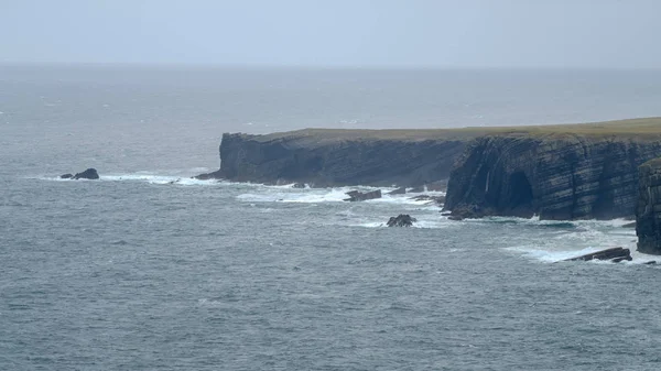 Stormy Weather Scenic Rocky Sea Coast Ireland Europe — Stock Photo, Image