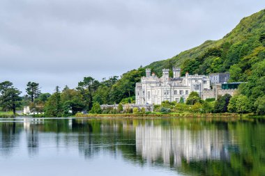 İrlanda 'daki şatonun güzel manzarası