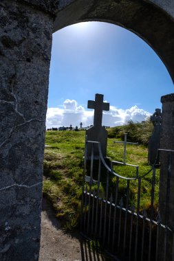 İrlanda manzaralı bir yer. seyahat kavramı