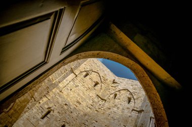 Antik Bina Matera Köyü Basilicata, İtalya 