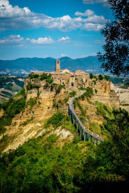 Eski kale Matera antik kenti Basilicata, İtalya 