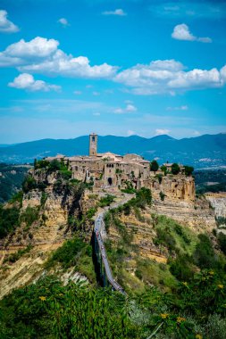 Eski kale Matera antik kenti Basilicata, İtalya 