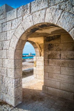 Antik Bina Matera Köyü Basilicata, İtalya 
