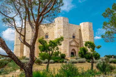 Eski kale Matera antik kenti Basilicata, İtalya 