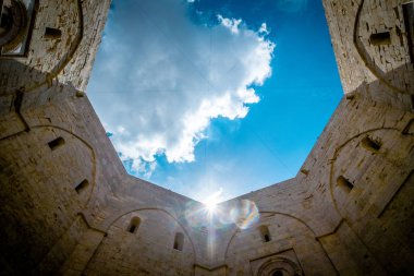 Antik Bina Matera Köyü Basilicata, İtalya 