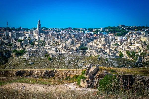 Cidade Antiga Cidade Matera Região Basilicata Itália — Fotografia de Stock