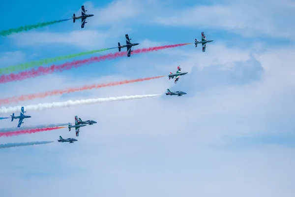 Bellaria Igea Marina Rimini Itália Junho 2017 Jatos Força Aérea — Fotografia de Stock