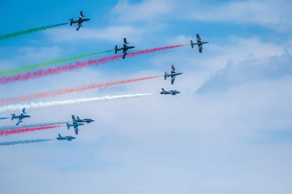 Bellaria Igea Marina Rimini Itália Junho 2017 Jatos Força Aérea — Fotografia de Stock