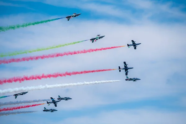 Bellaria Igea Marina Rimini Itália Junho 2017 Jatos Força Aérea — Fotografia de Stock