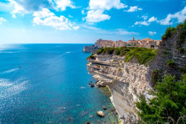 Tossa de mar 'ın panoramik manzarası, Cinque Terre, İtalya
