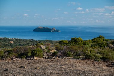 Akdeniz kıyılarının tuzlu, italyan manzarası