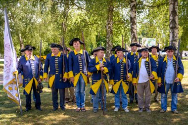 Poltava, Ukrayna - 27 Haziran 2019: Poltava Savaşı'nın 310. Büyük Kuzey Savaşı 1709