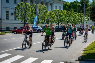 Poltava, Ukrayna - 18 Mayıs 2019: Yerel halk 