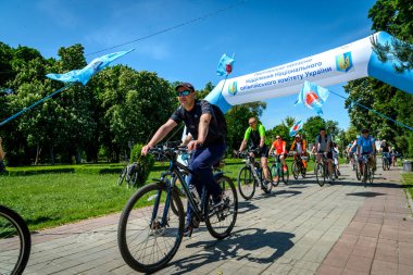 Poltava, Ukrayna - 18 Mayıs 2019: Yerel halk 