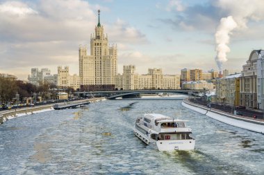 Moskova Nehri parkta Red Square, Moskova, Rusya yakınındaki 