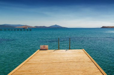 Sunny beach Bodrum, Muğla, Türkiye yakın Ortakent adlı görünümünü.