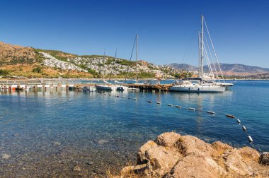 Sunny beach Bodrum, Muğla, Türkiye yakın Ortakent adlı görünümünü.