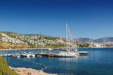 Sunny beach Bodrum, Muğla, Türkiye yakın Ortakent adlı görünümünü.