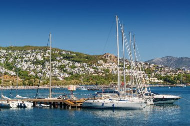 Sunny beach Bodrum, Muğla, Türkiye yakın Ortakent adlı görünümünü.