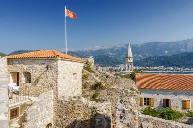 Ismarlayarak tarihi merkezi eski Budva şehir, Mo