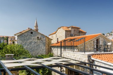 Ismarlayarak tarihi merkezi eski Budva şehir, Mo