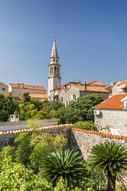Ismarlayarak tarihi merkezi eski Budva şehir, Mo