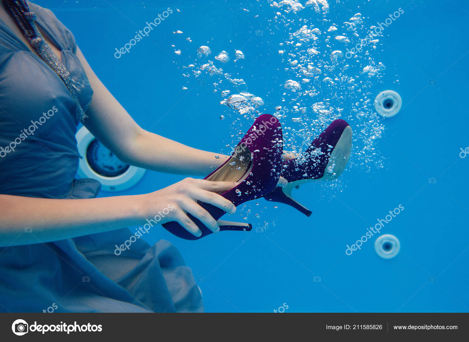 shoes underwater