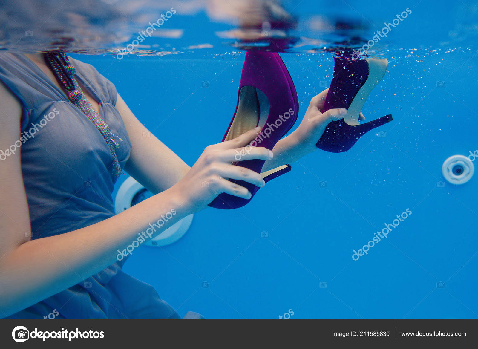 shoes underwater