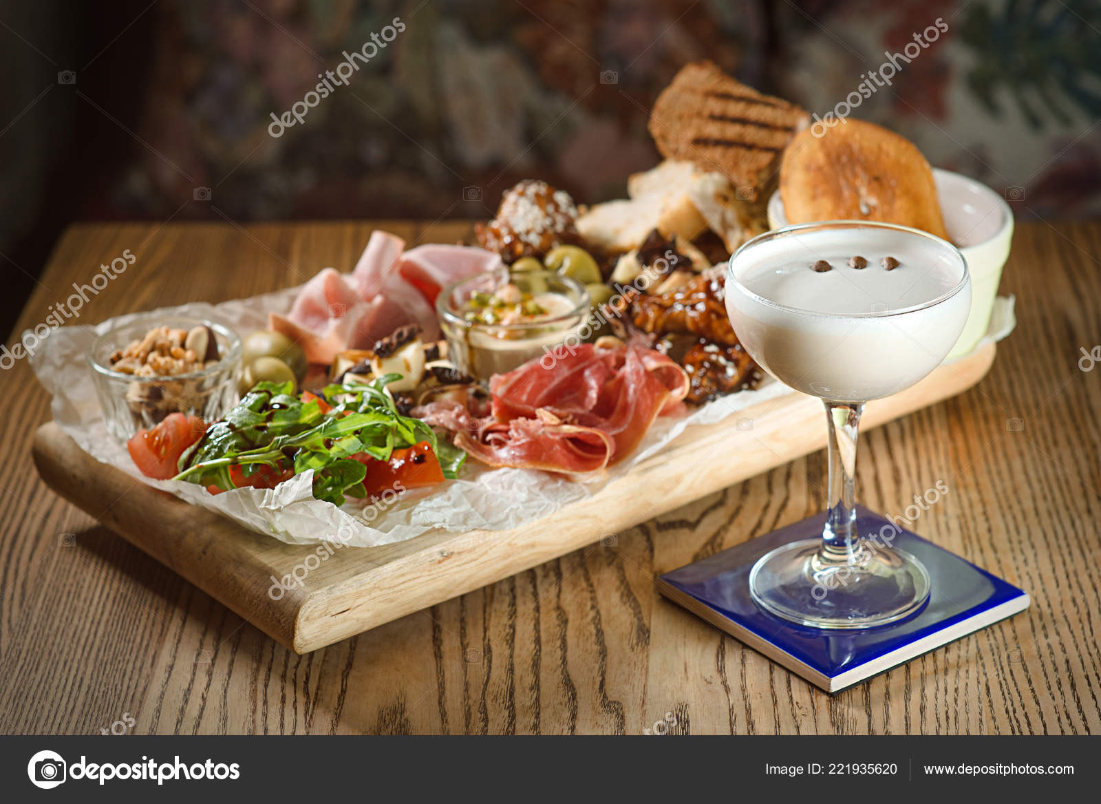 Antipasto Antipasti Plate Pate Prosciutto Bread Cheese Salami Ham