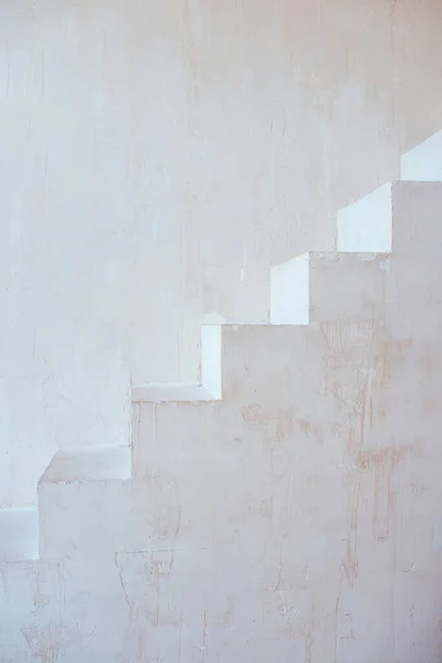 white stairs and wall indoor. Interior, career, movement, growth, fall concept
