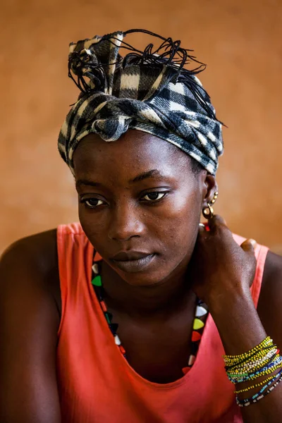 Yongoro Sierra Leone June 2013 West Africa Unknown Woman Village — стоковое фото