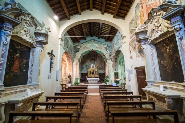 Montemerano Toscana Piccolo Borgo Medievale Maremma Chiesa San Giorgio Montemerano — Foto Stock