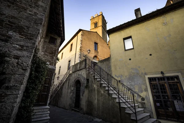 Montemerano Tuscany Small Medieval Village Maremma Montemerano 12Th Century Town — Stock Photo, Image