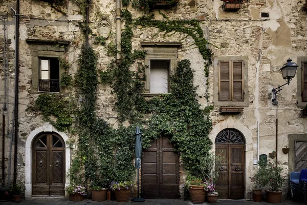 Montemerano Toskana Kleines Mittelalterliches Dorf Der Maremma Montemerano Ist Ein — Stockfoto