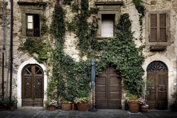 Монтемерано Тоскана Небольшая Средневековая Деревня Маремме Montemerano 12Th Century Town — стоковое фото