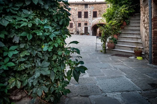 Монтемерано Тоскана Небольшая Средневековая Деревня Маремме Montemerano 12Th Century Town — стоковое фото