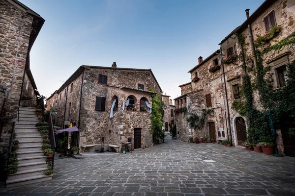 Монтемерано Тоскана Небольшая Средневековая Деревня Маремме Montemerano 12Th Century Town — стоковое фото