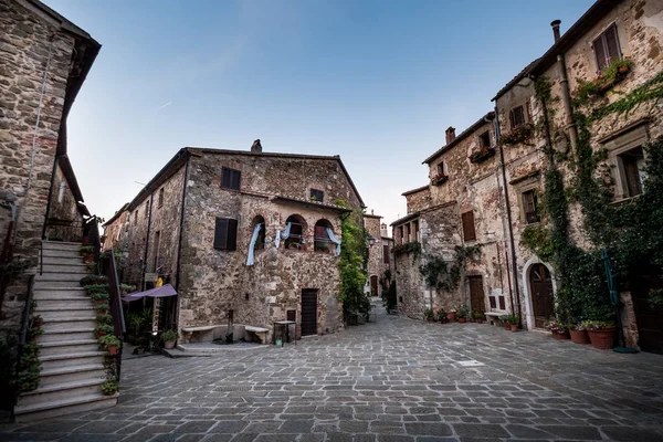 Montemerano Toscana Pequeño Pueblo Medieval Maremma Montemerano Una Ciudad Del — Foto de Stock