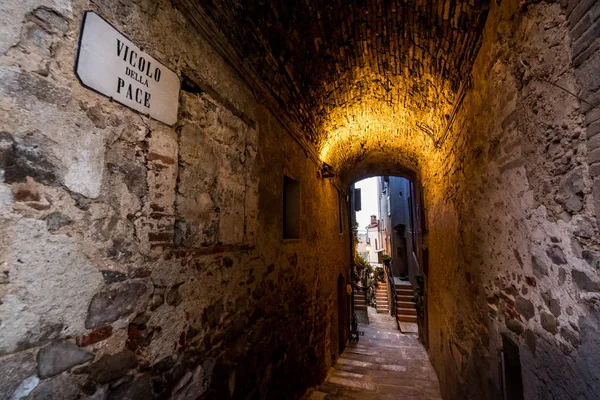 Montemerano Toscana Piccolo Borgo Medievale Maremma Montemerano Una Città Del — Foto Stock