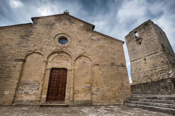 Montecastelli Pisa Toscana Töredéke Város Castelnuovo Val Cecina Egy Fontos — Stock Fotó