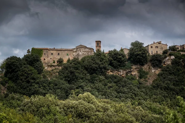 Mensano Siena Toskánsko Zlomek Italského Města Casole Elsa Provincii Siena — Stock fotografie