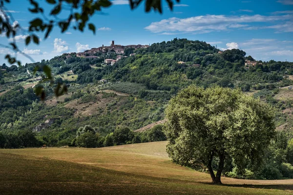 Radicondoli Grosseto Tuscany Blick Auf Radicondoli Der Toskana Von Einem — Stockfoto