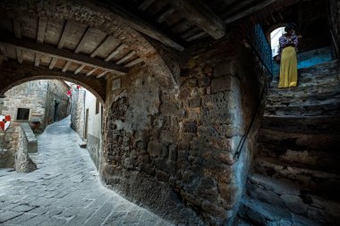 Raccatederighi, Grosseto, Toskana - İtalyan town, Raccastrada, Toskana, Antik ortaçağ köyü Grosseto eyaletinde kısmını