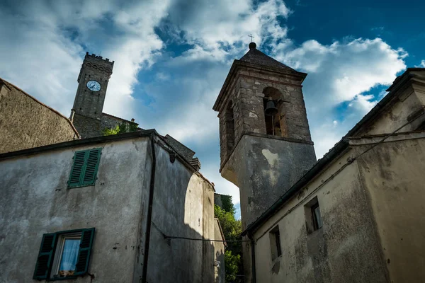 Raccatederighi 토스카나 토스카나 시계탑 지방에서에서 Raccastrada의 이탈리아 마을의 — 스톡 사진