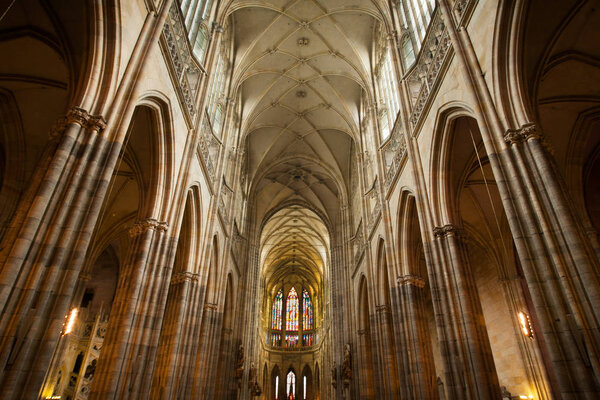 Интерьеры собора Святого Вита, Вацлав и Адальберт, Прага, Чехия
