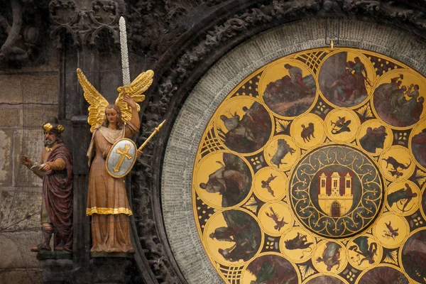 Reloj Astronómico Plaza Del Casco Antiguo Praga República Checa — Foto de Stock