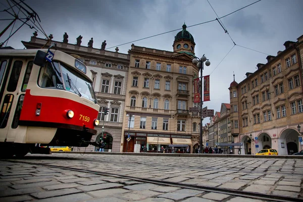 Prag Tschechische Republik Februar 2013 Bushaltestellen Und Pässe Bezirk Mala — Stockfoto