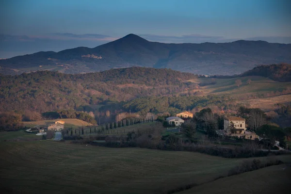 Casale Marittimo Pisa Toscana Itália Paisagem Colinas Com Vista Para — Fotografia de Stock