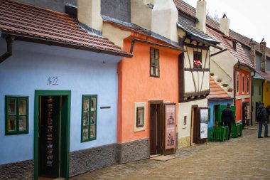 Prague, Çek Cumhuriyeti - Prague Castle Golden Lane