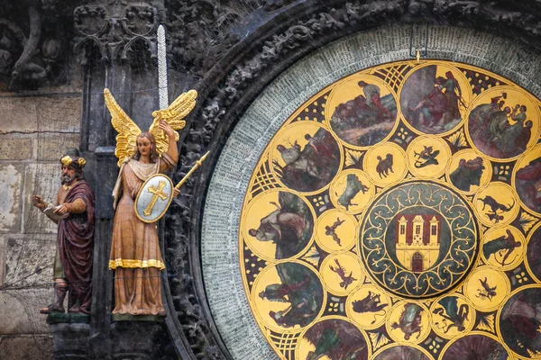 Reloj Astronómico Plaza Del Casco Antiguo Praga República Checa — Foto de Stock